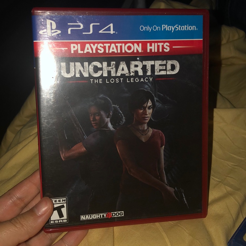 Uncharted The Lost Legacy game for ps4.